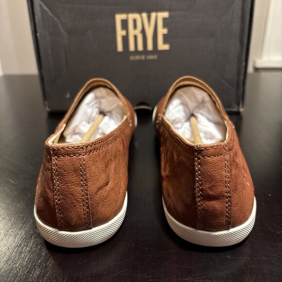 Frye Melanie Slip On Womens Casual Flat Size 11 In Brown Leather. New. - Picture 7 of 11
